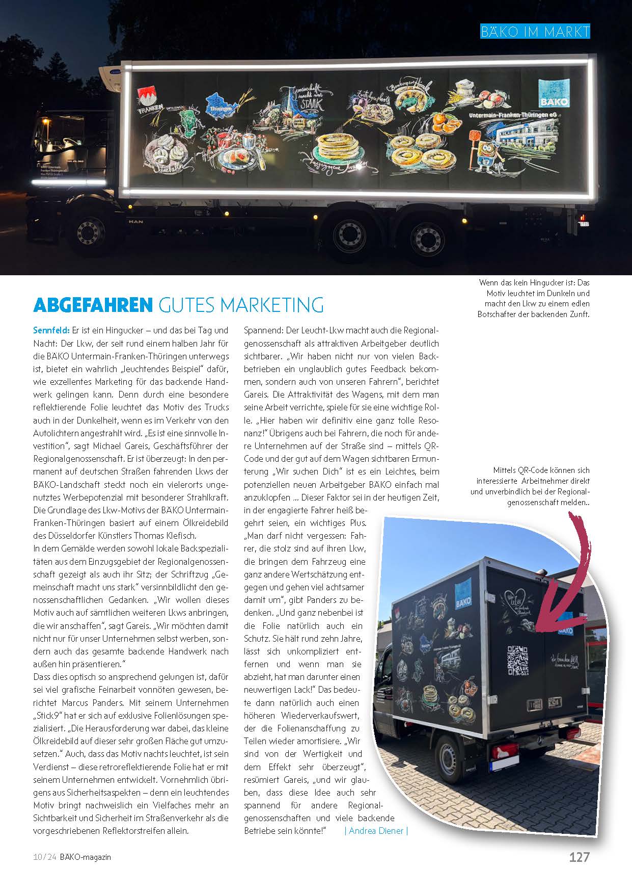 BÄKO Magazin - Ausgabe 10/2024 Leucht-LKW